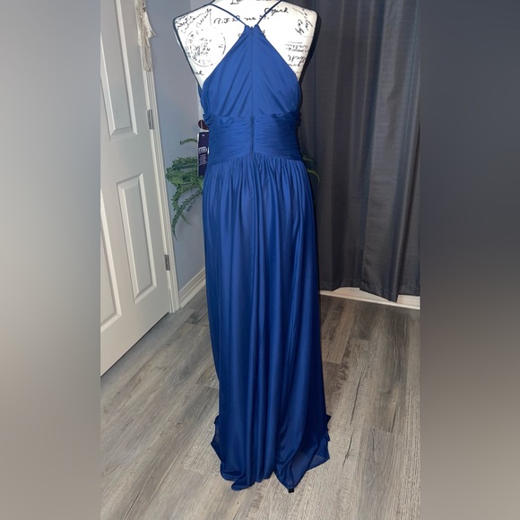 🔥Bundle Deal - Two Elegant Bridesmaids Dresses in Marine Blue NWT - Picture 2 of 15